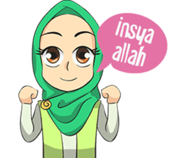 Nabila Cute Hijab Girl sticker #11332685