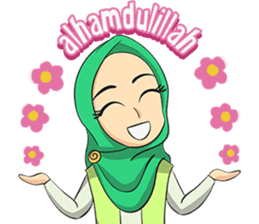 Nabila Cute Hijab Girl sticker #11332687