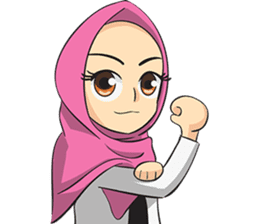 Nabila Cute Hijab Girl sticker #11332690