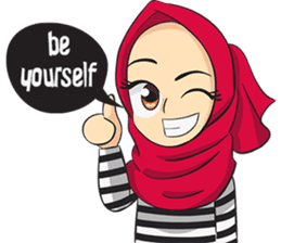 Nabila Cute Hijab Girl sticker #11332712