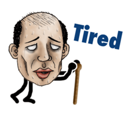 Bald star person [English Version] sticker #11333205