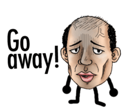 Bald star person [English Version] sticker #11333206
