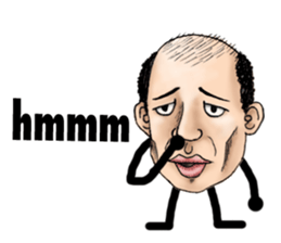 Bald star person [English Version] sticker #11333208
