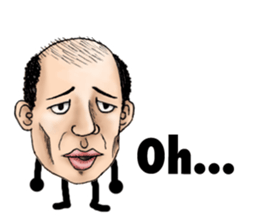 Bald star person [English Version] sticker #11333213