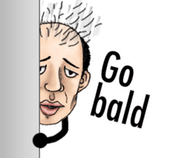 Bald star person [English Version] sticker #11333230