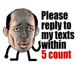 Bald star person [English Version] sticker #11333234