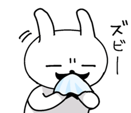 gentleman rabbit butler sticker #11333995