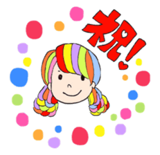 Happy Rainbow Girls sticker #11334799