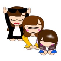 Triplet's daughters go two sticker #11334843
