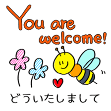 Cute bilingual sticker English-Japanese sticker #11335556