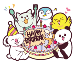 Happy animals + a banana sticker #11336318