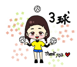 love volleyball sticker #11336702