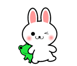 usagichan & kaeruchan sticker #11336947