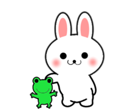 usagichan & kaeruchan sticker #11336957