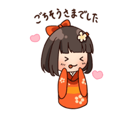 Polite girl ~HANA~ sticker #11337136