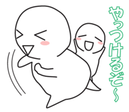 Marshmallow in love sticker #11339749