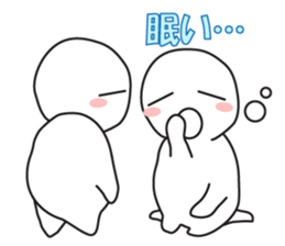 Marshmallow in love sticker #11339752