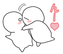 Marshmallow in love sticker #11339754
