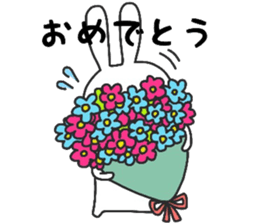 Ushish Rabbit. sticker #11339952