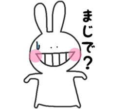 Ushish Rabbit. sticker #11339958