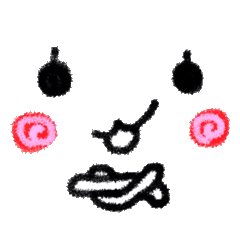 Clear smiley"6" Crayon