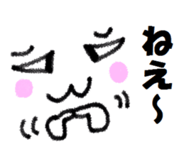 Clear smiley"6" Crayon sticker #11340012