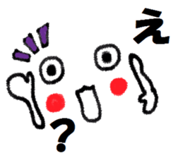 Clear smiley"6" Crayon sticker #11340020