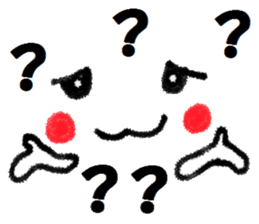 Clear smiley"6" Crayon sticker #11340021