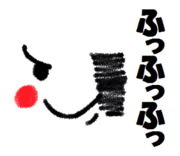 Clear smiley"6" Crayon sticker #11340030