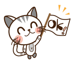 Good kitten of relationship.Mike&Kyu. sticker #11340125