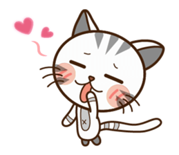 Good kitten of relationship.Mike&Kyu. sticker #11340152