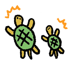 Sticker of leisurely animals sticker #11340506