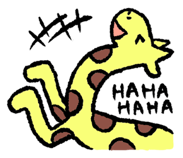 Sticker of leisurely animals sticker #11340509