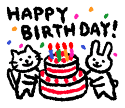 Sticker of leisurely animals sticker #11340517