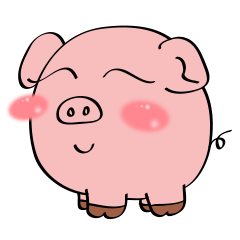Beautiful Pink Pig