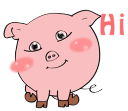 Beautiful Pink Pig sticker #11340720