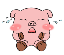 Beautiful Pink Pig sticker #11340722