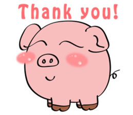 Beautiful Pink Pig sticker #11340726