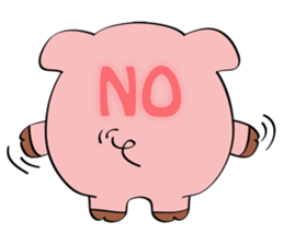 Beautiful Pink Pig sticker #11340727