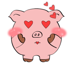 Beautiful Pink Pig sticker #11340728