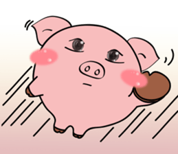 Beautiful Pink Pig sticker #11340732