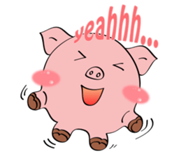 Beautiful Pink Pig sticker #11340734