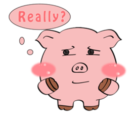 Beautiful Pink Pig sticker #11340735