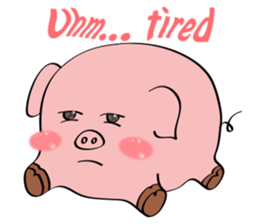 Beautiful Pink Pig sticker #11340741