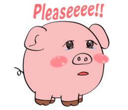 Beautiful Pink Pig sticker #11340742