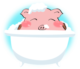 Beautiful Pink Pig sticker #11340744