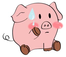 Beautiful Pink Pig sticker #11340745