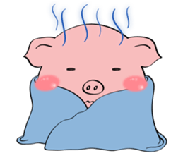Beautiful Pink Pig sticker #11340749