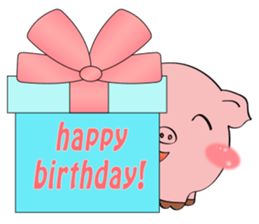 Beautiful Pink Pig sticker #11340751