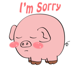 Beautiful Pink Pig sticker #11340752